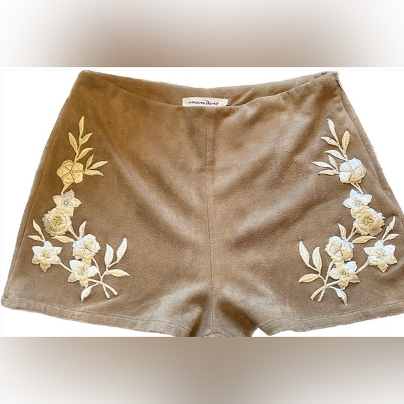 American Threads Faux Suede Shorts - Picture 2 of 6